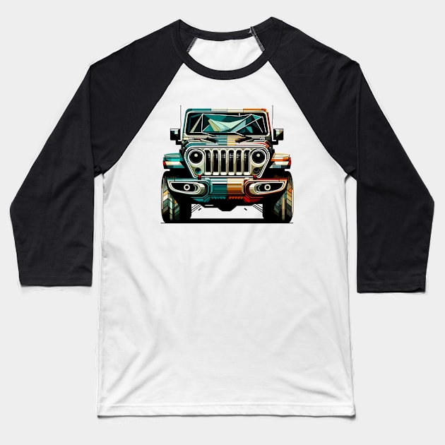 Jeep Gladiator Baseball T-Shirt by Vehicles-Art